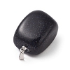 Synthetic Blue Goldstone Pendants G-K302-B05-3