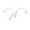 316 Stainless Steel Ear Cuff Findings STAS-H148-04RG-2
