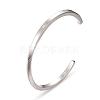 304 Stainless Steel Cuff Bangles BJEW-D434-05-4