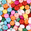 200Pcs Opaque Baking Paint Glass Seed Beads SEED-PA0001-01F-4