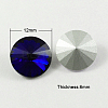 Glass Pointed Back Rhinestone RGLA-R003-12mm-13-1