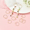 SHEGRACE Brass Wine Glass Charms Rings XGRQ64374-876G-4
