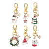 Christmas Alloy Enamel Pendant Decoration KEYC-JKC00908-1