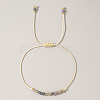 Natural Birthstone Braided Bead Bracelets for Women X-VA8051-12-1