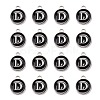 Platinum Plated Alloy Charms LS-ENAM-S118-02D-P-2