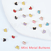 140Pcs 7 Colors Alloy Enamel Buttons FIND-GF0008-28-5