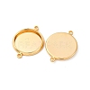 Brass Connector Cabochon Settings KK-F898-21C-G-2