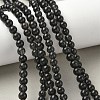 Natural Ice Obsidian Beads Strands G-P590-A01-6mm-03-1