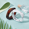 2Pcs 2 Colors Acrylic Bangles BJEW-UN0001-81A-2
