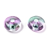 Electroplate Transparent Colours Rainbow Glass Seed Beads SEED-T007-03E-2