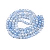 Drawbench Crackle Glass Beads Strands GLAA-N006-8mm-04-2