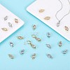 40Pcs 2 Colors Alloy Cubic Zirconia Pendants JX645A-5