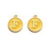 Golden Plated Alloy Enamel Charms ENAM-Q437-13F-1
