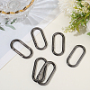 6Pcs Alloy Spring Gate Rings FIND-SP0001-24B-3
