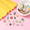 100Pcs 100 Style Alloy Enamel Charms ENAM-YW0002-52-5