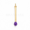 Brass Enamel Pendants KK-S362-032I-NR-1