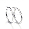 304 Stainless Steel Hoop Earrings X-STAS-F034-20B-1
