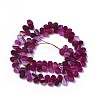 Dyed Natural Agate Beads Strands G-F595-A18-2