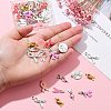 Awareness Ribbon Theme 50Pcs 9 Style Alloy Enamel Pendants & Awareness Ribbon Theme ENAM-YW0003-58-3