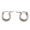 Tarnish Resistant 304 Stainless Steel Hoop Earrings EJEW-F105-36P-2