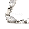 Brass Micro Pave Cubic Zirconia Necklaces NJEW-H027-01P-02-3