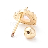 Heart Cat Eye Stud Earrings for Women LS-EJEW-A065-06G-2