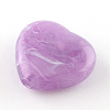Heart Imitation Gemstone Acrylic Beads OACR-R018-15-2