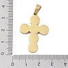 Ion Plating(IP) 304 Stainless Steel Enamel Rhinestone Pendants STAS-Q325-05H-G-3