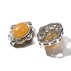 Natural Yellow Jade Multi-Strand Links KK-M304-04P-11-2