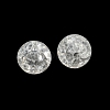Transparent Spray Painting Crackle Glass Beads GLAA-L046-01B-22-3