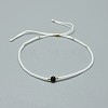 Adjustable Natural Dyed & Heated Black Agate Braided Bead Bracelets BJEW-F391-A02-2