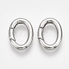 Non-Tarnish 304 Stainless Steel Spring Gate Rings STAS-S079-88A-1