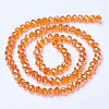 Electroplate Glass Beads Strands EGLA-A044-T1mm-B05-2