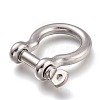 304 Stainless Steel D-Ring Anchor Shackle Clasps X-STAS-Z017-15P-4