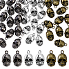 36Pcs 3 Colors Tibetan Style Alloy Pendants FIND-GA0008-10-1