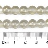 Frosted Transparent Glass Bead Strands X1-GLAA-P065-8mm-01-3