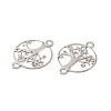 Rack Plating Brass Connector Charms KK-Q792-15P-2