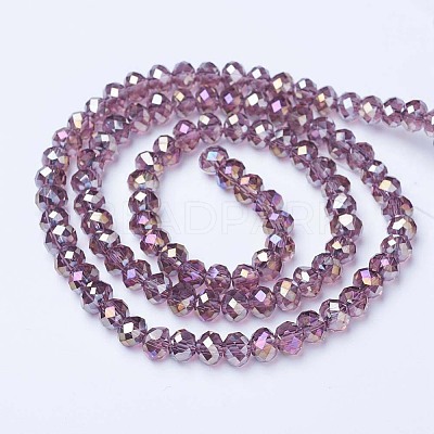 Electroplate Glass Beads Strands LS-EGLA-A034-T6mm-B10-1