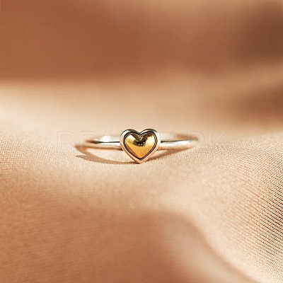 Heart 925 Sterling Silver Finger Rings for Women FS-WG1734C-02-1