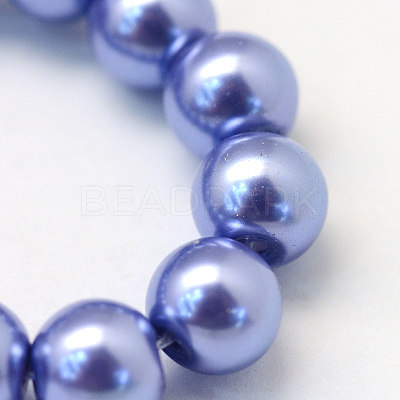 Baking Paint Glass Pearl Bead Strands HY-Q003-3mm-09-1