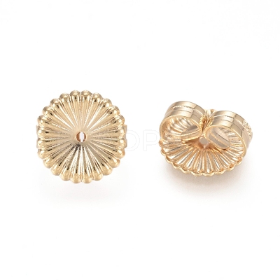 Brass Ear Nuts KK-L198-008LG-1