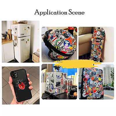 PVC Self Adhesive Butterfly Sticker Labels STIC-PW0015-13-1