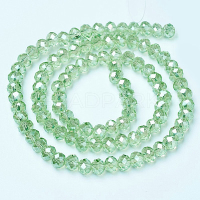 Electroplate Glass Beads Strands EGLA-A034-T10mm-B17-1