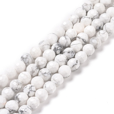 Natural Howlite Beads Strands G-E571-29A-1