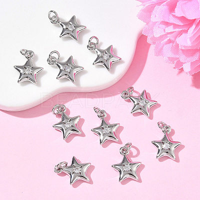 SHEGRACE Brass Clear Cubic Zirconia Pendants XGRQ3K289-526P-1