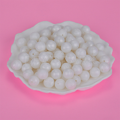 Round Silicone Focal Beads SI-JX0046A-41-1
