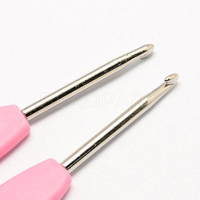 Plastic Handle Zinc Alloy Crochet Hooks Needles TOOL-R037-2.5mm-1