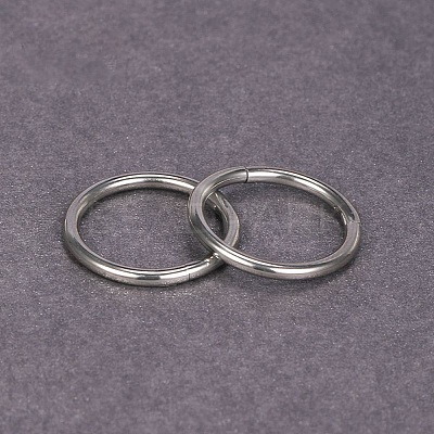 316L Surgical Stainless Steel Hoop Cartilage Earrings WGB51CA-77-1