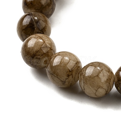 Natural Striped Stone Beads Strands G-D315-A01-03-6mm-1