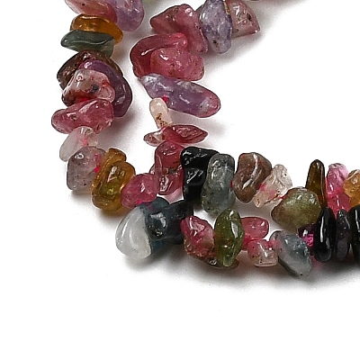 Natural Multicolor Tourmaline Beads Strands G-F328-37A-1
